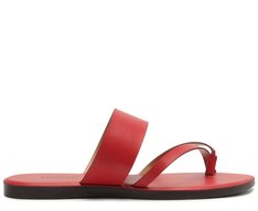 Rasteira Minimal Chic Vermelha