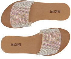 Rasteira Tira Única Glam Prata