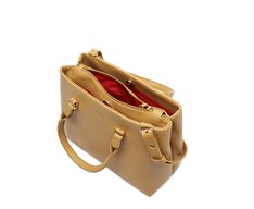 Bolsa Tote Média Divisórias Bege