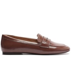 Mocassim Madri Bico Quadrado Marrom