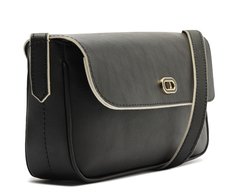 Bolsa Tiracolo Média Eco Preta