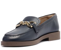 Mocassim Classico Bridão Azul