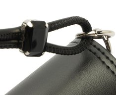 Bolsa Tiracolo Média Pedraria Preta