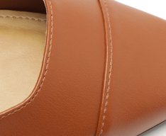 Sapatilha Slingback Ponta Marrom