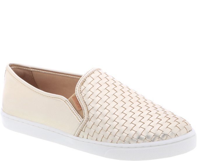 Tênis Slip On Dourado Tressê | Anacapri