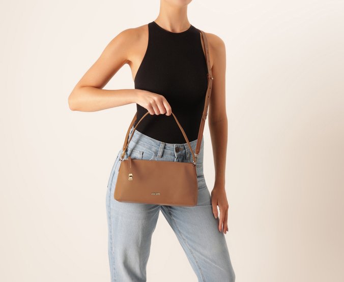 Bolsa Tiracolo Pequena Elegancy Marrom