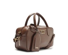 Bolsa Tote Média Bag Charm Tag Marrom