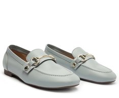 Mocassim Detalhe Removível Bridão E Pala Azul