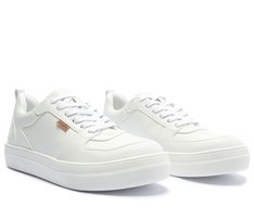 Tênis Street Branco Recortes Branco