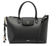 Bolsa Tote Grande Bag Charm Missangas Preta