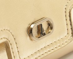 Bolsa Tiracolo Média Pedraria Dourada