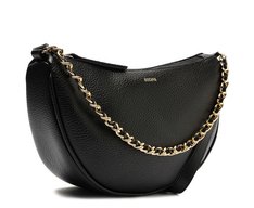 Bolsa Tiracolo Média Meia Lua Preta