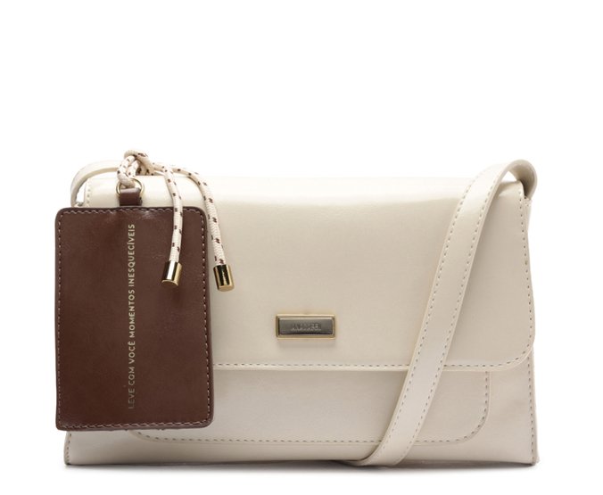 Bolsa Tiracolo Média Lisa Branca