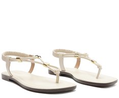 Sandália Slim Elástico Comfy Branca
