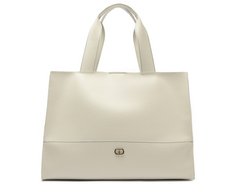 Bolsa Shopping Grande Com Necessaire Branca