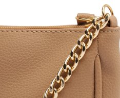 Bolsa Tiracolo Média Glam Bege