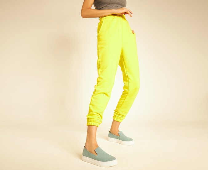 Tênis Slip On Sola Alta Verde