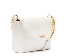 Bolsa Tiracolo Pequena Matelassê Flufy Branca