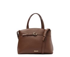 Bolsa Tote Média Saffiano Marrom