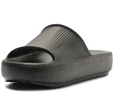Chinelo Nuvem Texturizado Injetado Preto