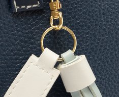 Bolsa Shopping Grande Chaveiro Removível Azul