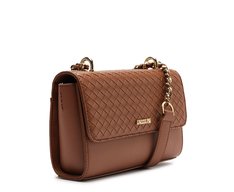 Bolsa Tiracolo Pequena Aba Tressê Marrom