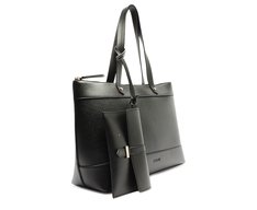 Bolsa Shopping Grande Com Pouch Essencial Preta