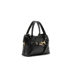 Bolsa Tote Pequena Detalhe Gancho Preto