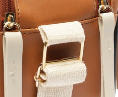 Bolsa Tiracolo Estruturada  Marrom Grande