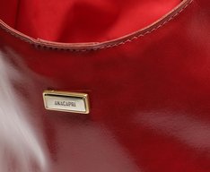 Bolsa Shopping Grande Boho Porta Cartão Vermelha