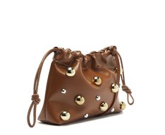 Bolsa Tiracolo Média Rocker Marrom