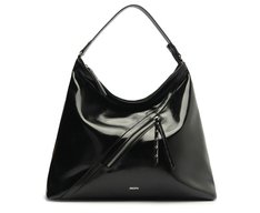 Bolsa Tote Grande Hobo Zíper Preta