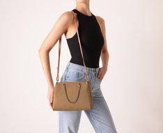 Bolsa Tote Média Amelie Bege