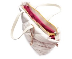 Bolsa Shopping Grande Fluffy Nylon Branca