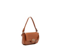 Bolsa Tiracolo Baguete Pequena Cápsula A Marrom