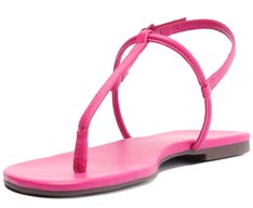 Sandália Rasteira Slim Rosa Pink