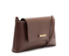 Bolsa Tiracolo Pequena Envelope Marrom