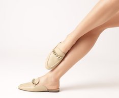 Mule Corrente Minimal Bege