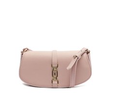 Bolsa Tiracolo Pequena Pingente Bege
