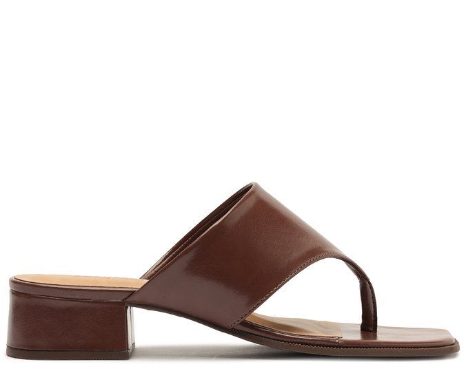 Sandália Mule Gaspéa Regular Marrom