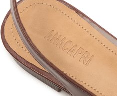Sapatilha Slingback Pedraria Marrom