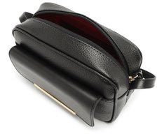 Bolsa Tiracolo Média Com Bolso Valentina Preta