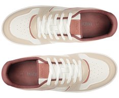 Tênis Listra Lateral Rosa E Branco