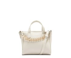 Bolsa Tote Pequena Corrente Branca