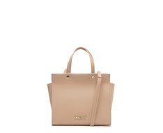 Bolsa Tote Pequena Velvet Bege