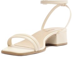 Sandália Salto Bloco Santorine Branca