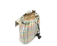 Mochila Média Xadrez Azul