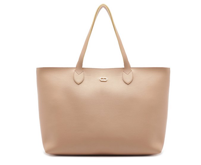 Bolsa Shopping Grande Alicia Bege