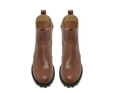 Bota Tratorada Couro Marrom Cinnamon