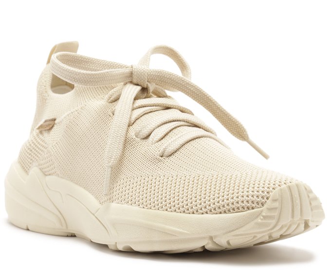 Tênis Sporty Malha Knit Bege